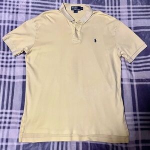 POLO BY RALPH LAUREN Men’s Yellow Collared Short Sleeve Shirt (Size - M)